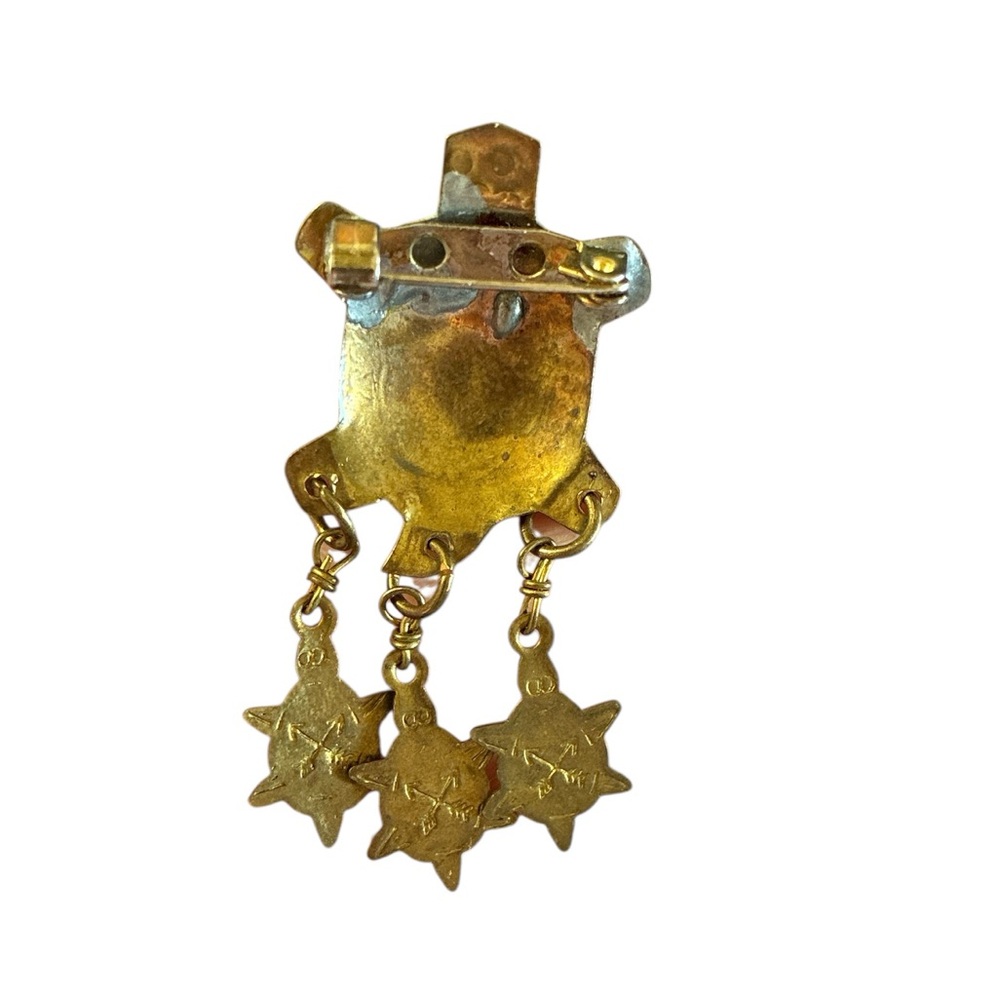 Brass Turtle Brooch - Picture 2 of 2